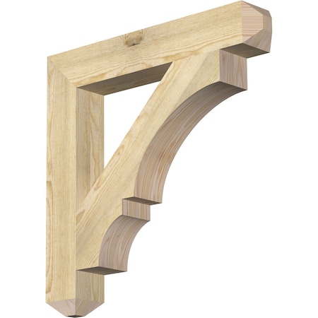 Balboa Craftsman Rough Sawn Bracket, Douglas Fir, 4"W x 26"D x 26"H